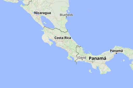 Map of Costa Rica