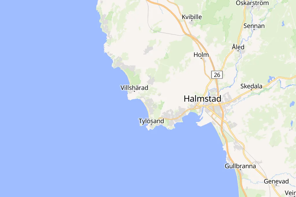 Halmstad Golfarena Area Map Halmstad Golfarena Area Map