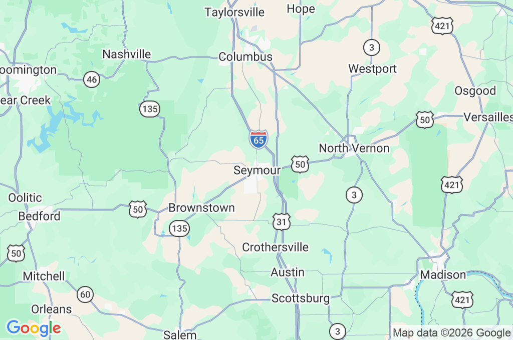 Seymour Area Map