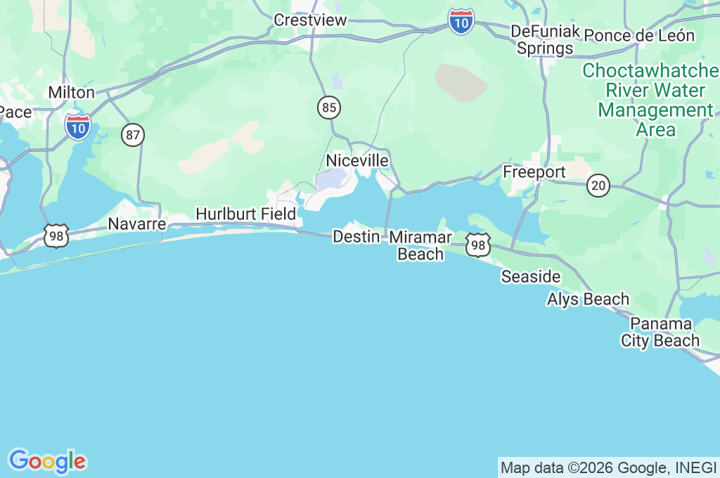 Pelican Beach Area Map