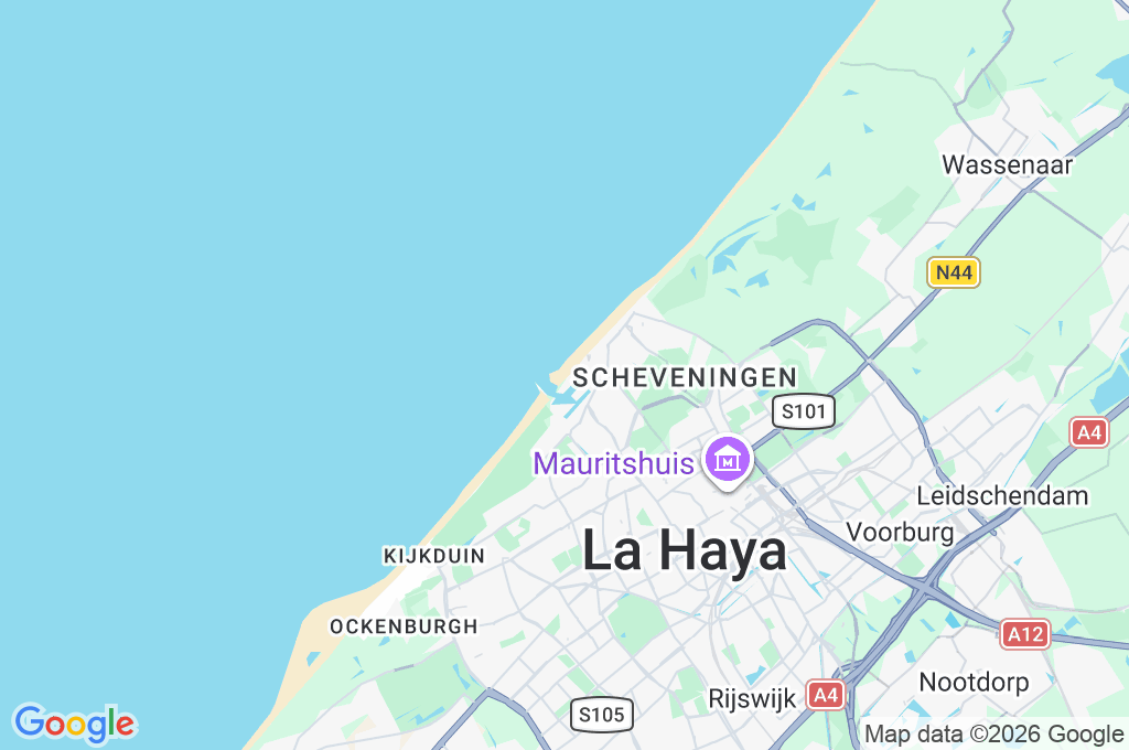 Playa de Scheveningen Area Map Playa de Scheveningen Area Map