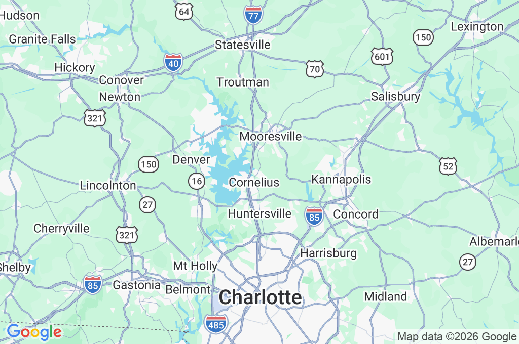 Davidson College Area Map Davidson College Area Map