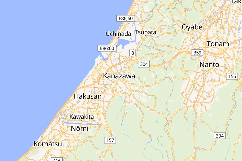 Kenrokuen Area Map