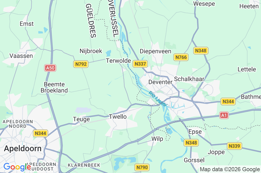 Terwolde Area Map Terwolde Area Map