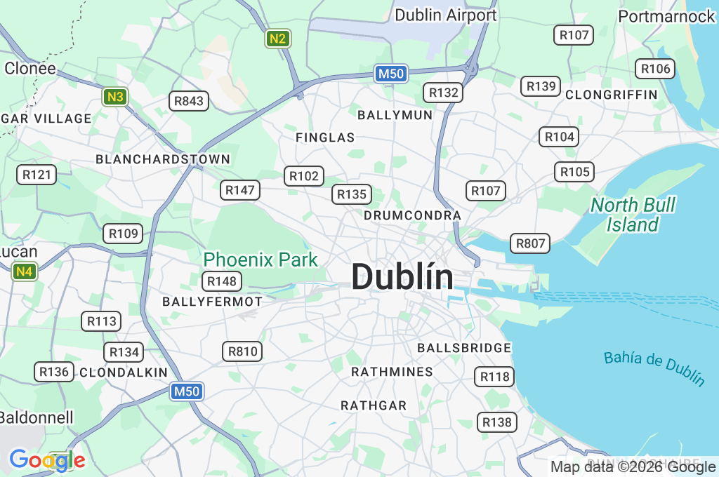 Cabra Road Area Map