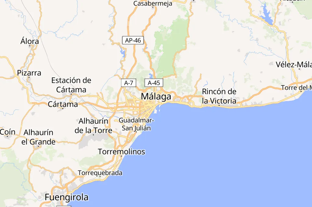 Calle Marqués de Larios Area Map Calle Marqués de Larios Area Map