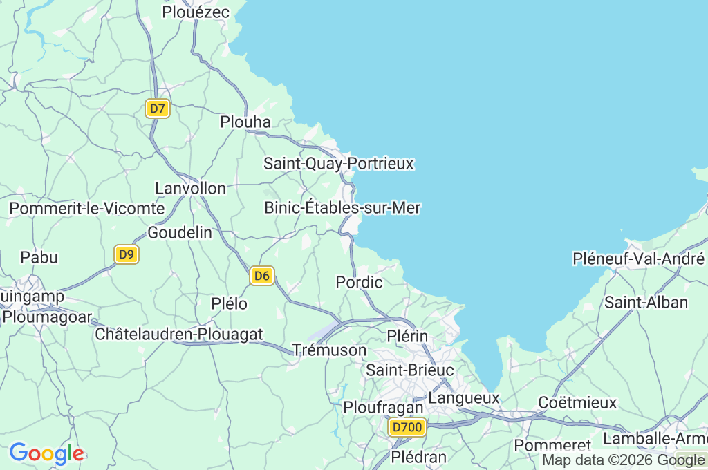 Port de Binic Area Map