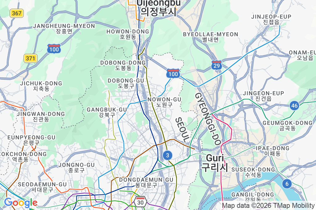 Danghyeoncheon Area Map Danghyeoncheon Area Map