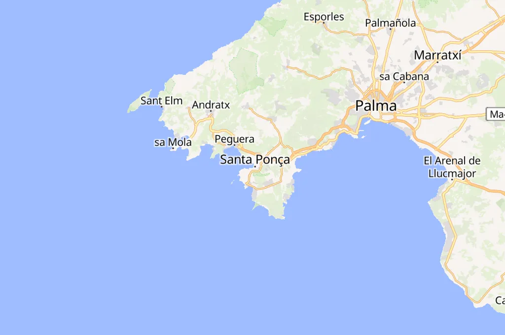 Santa Ponsa Area Map Santa Ponsa Area Map