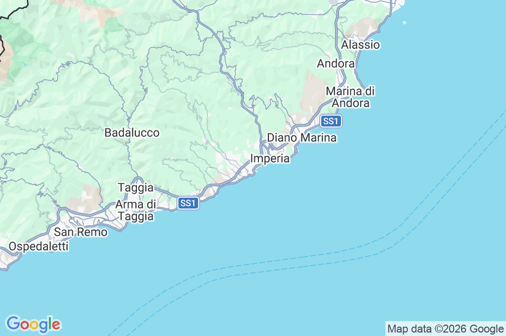 Imperia Area Map Imperia Area Map