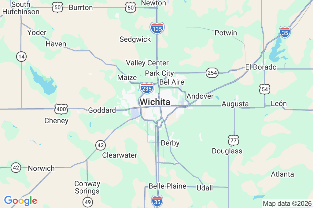 Museo del Transporte de Great Plains Area Map