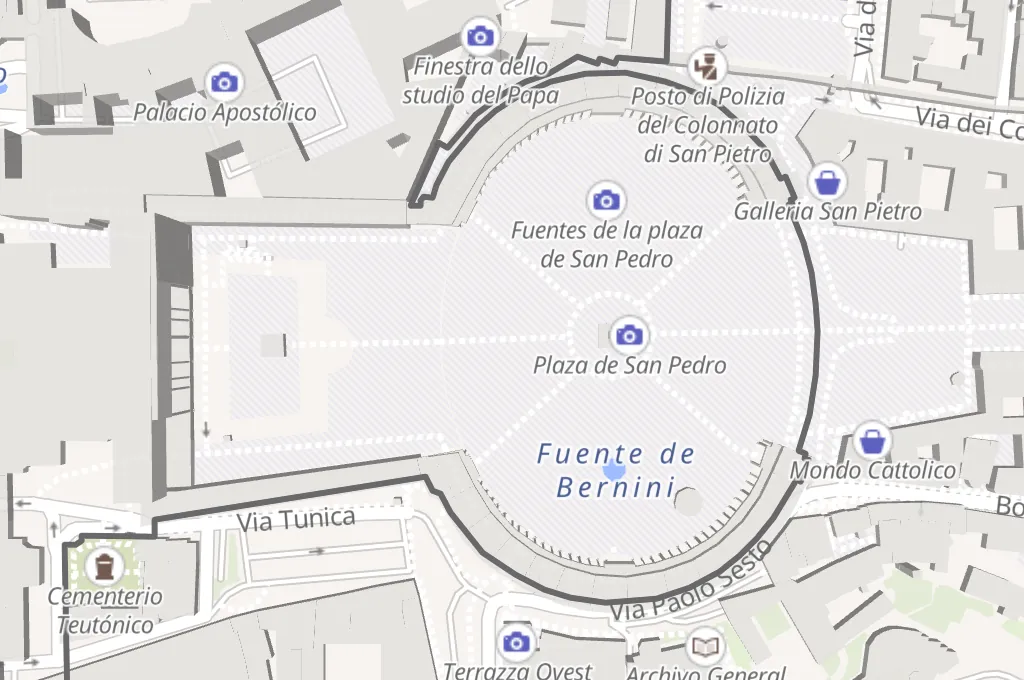 Plaza de San Pedro Area Map