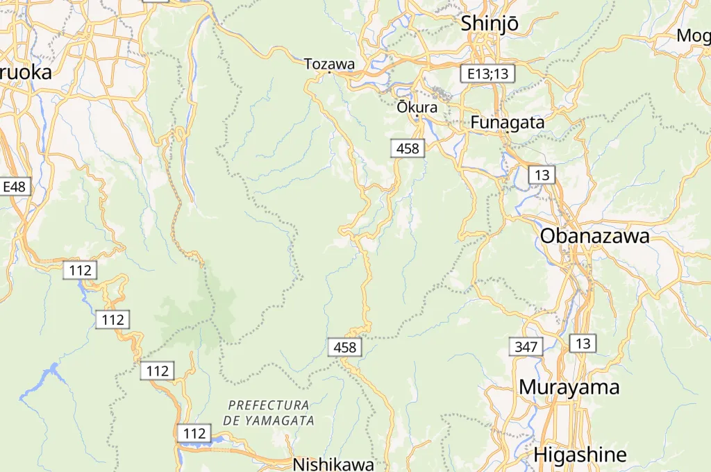 Hijiori Onsen Area Map Hijiori Onsen Area Map