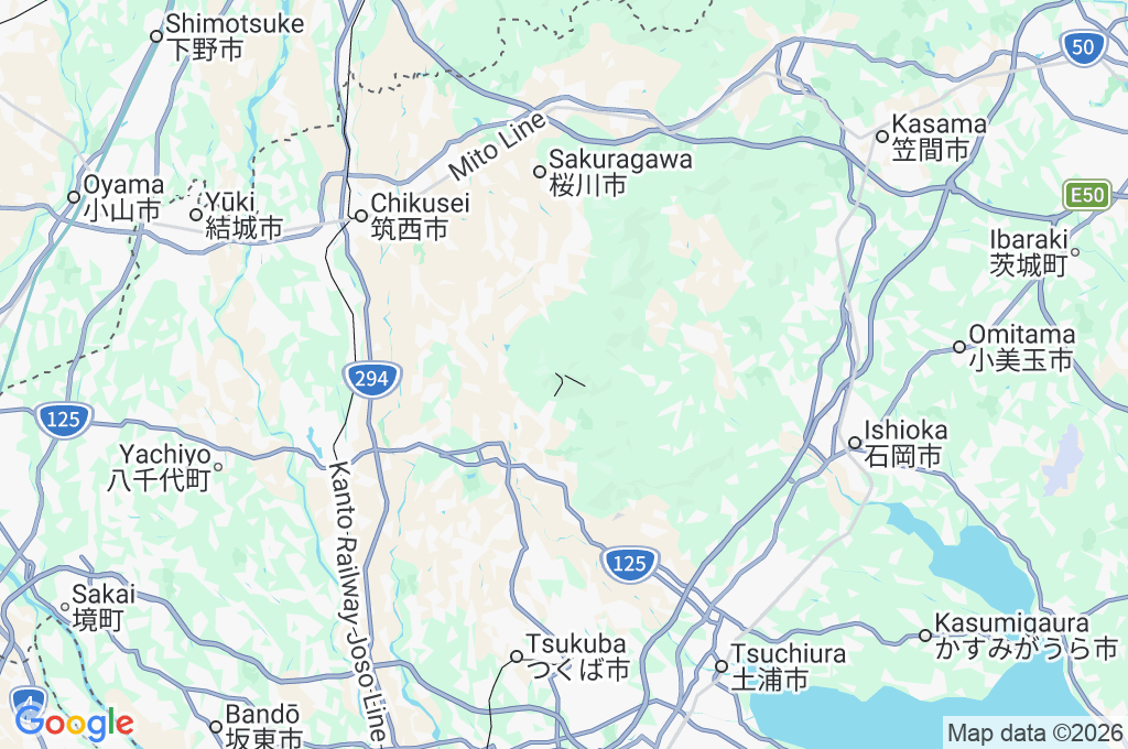 Monte Tsukuba Area Map Monte Tsukuba Area Map