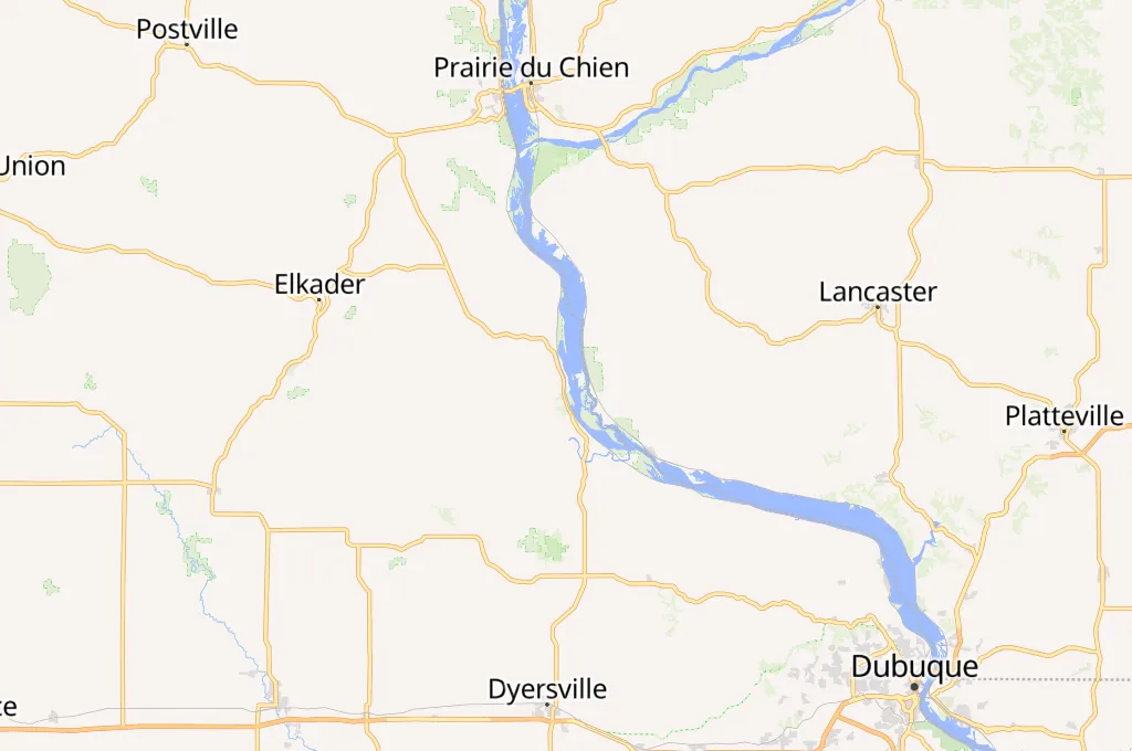 Guttenberg Area Map