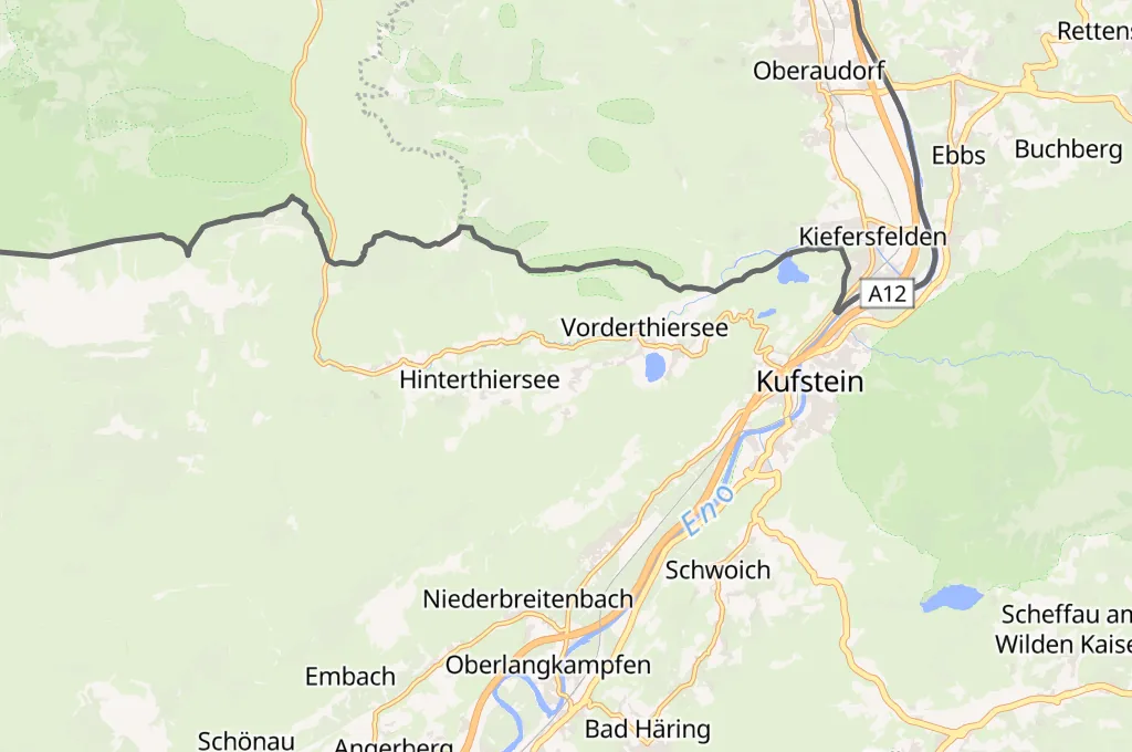 Thiersee Area Map Thiersee Area Map
