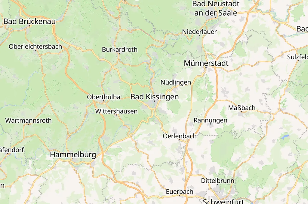 Bad Kissingen Area Map