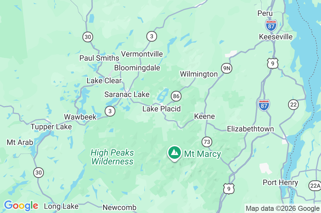 Mirror Lake Area Map