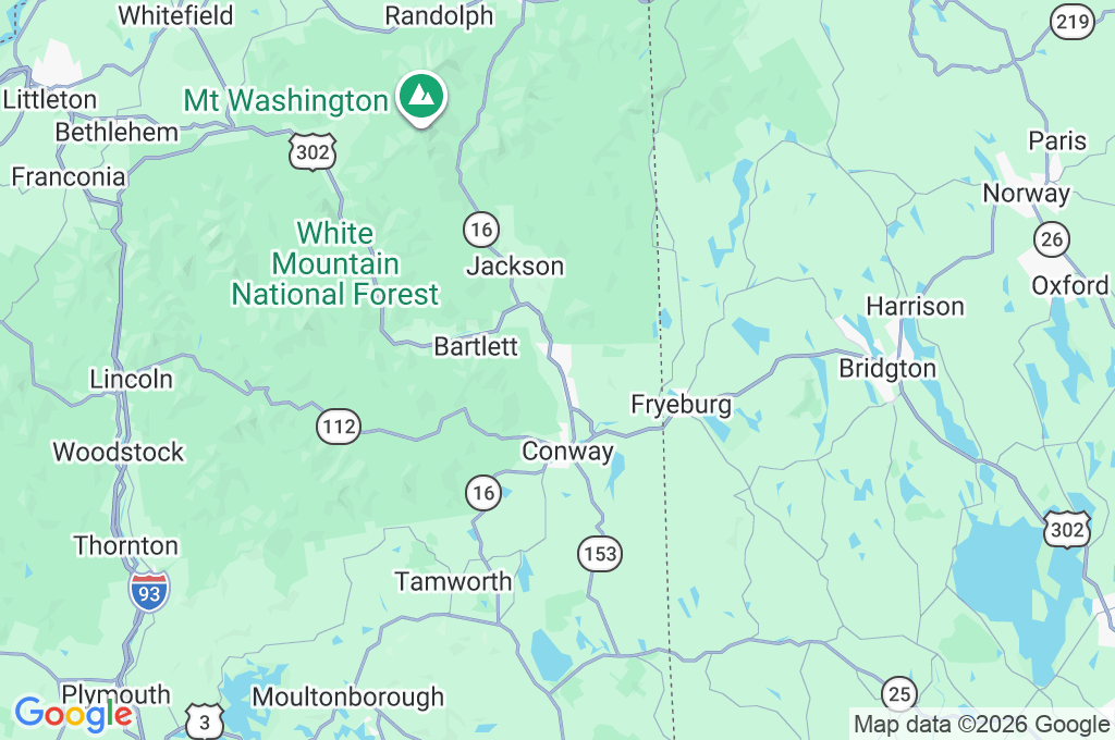North Conway Area Map