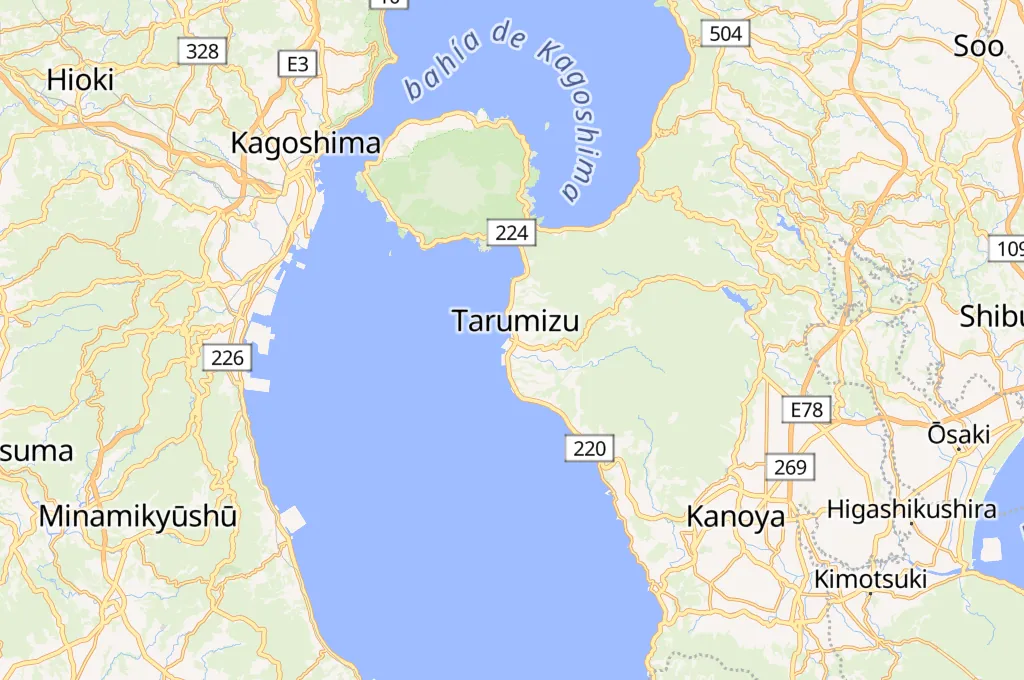 Sakurajima Area Map