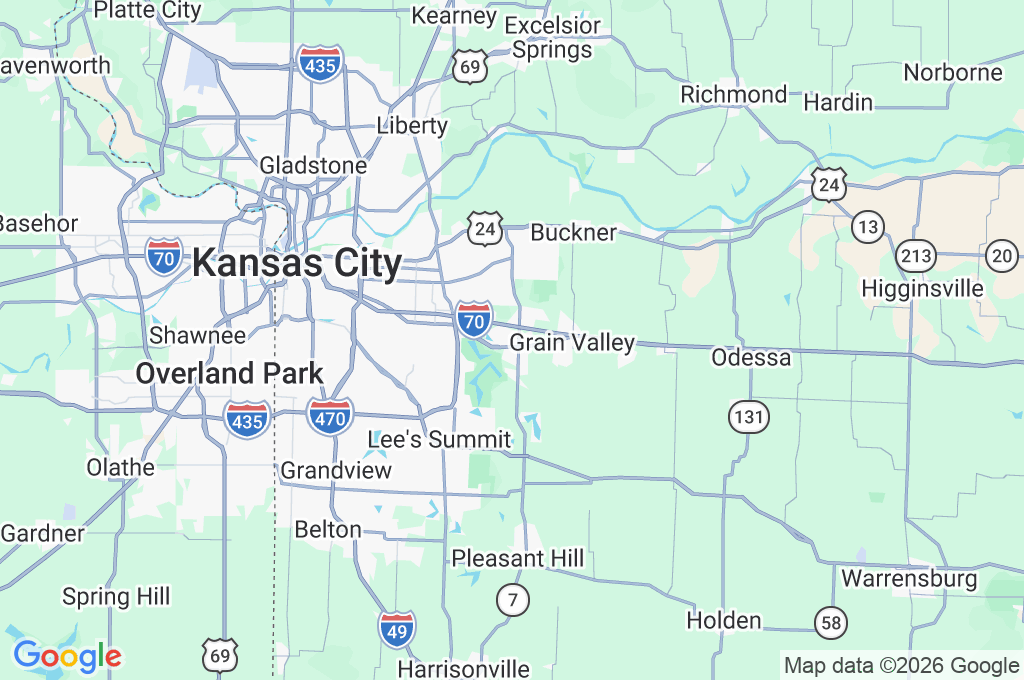 Blue Springs Area Map Blue Springs Area Map