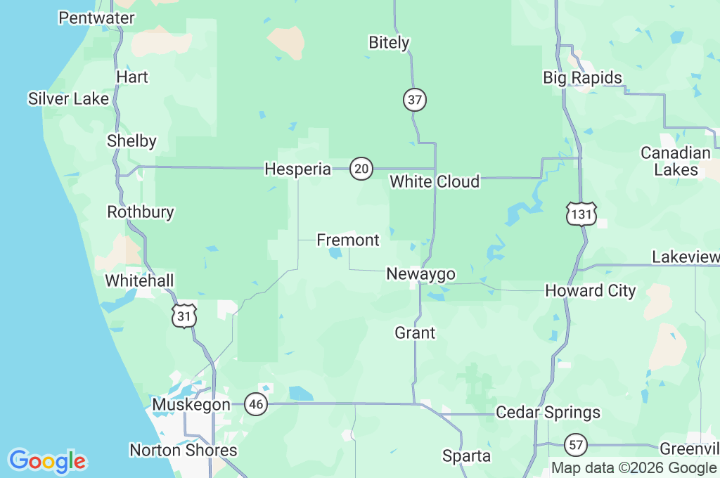 Fremont Area Map
