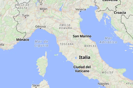 Map of Toscana