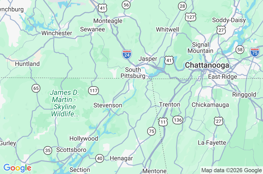 Bridgeport Area Map