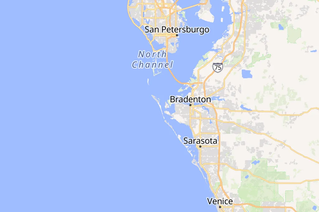 Holmes Beach Area Map