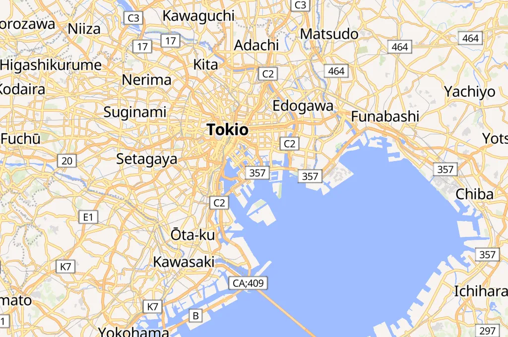 Shinonome Area Map Shinonome Area Map