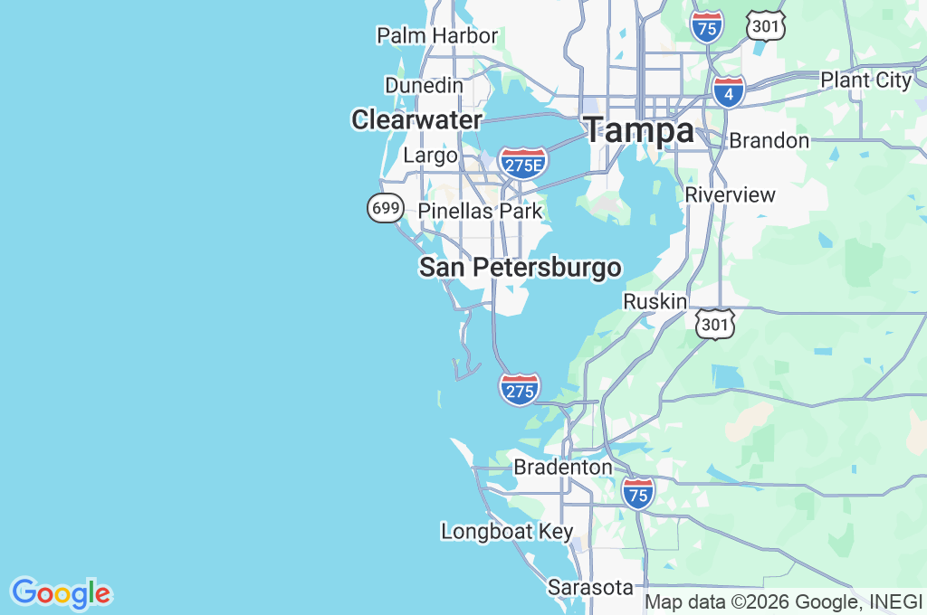 Bahía de Boca Ciega Area Map Bahía de Boca Ciega Area Map