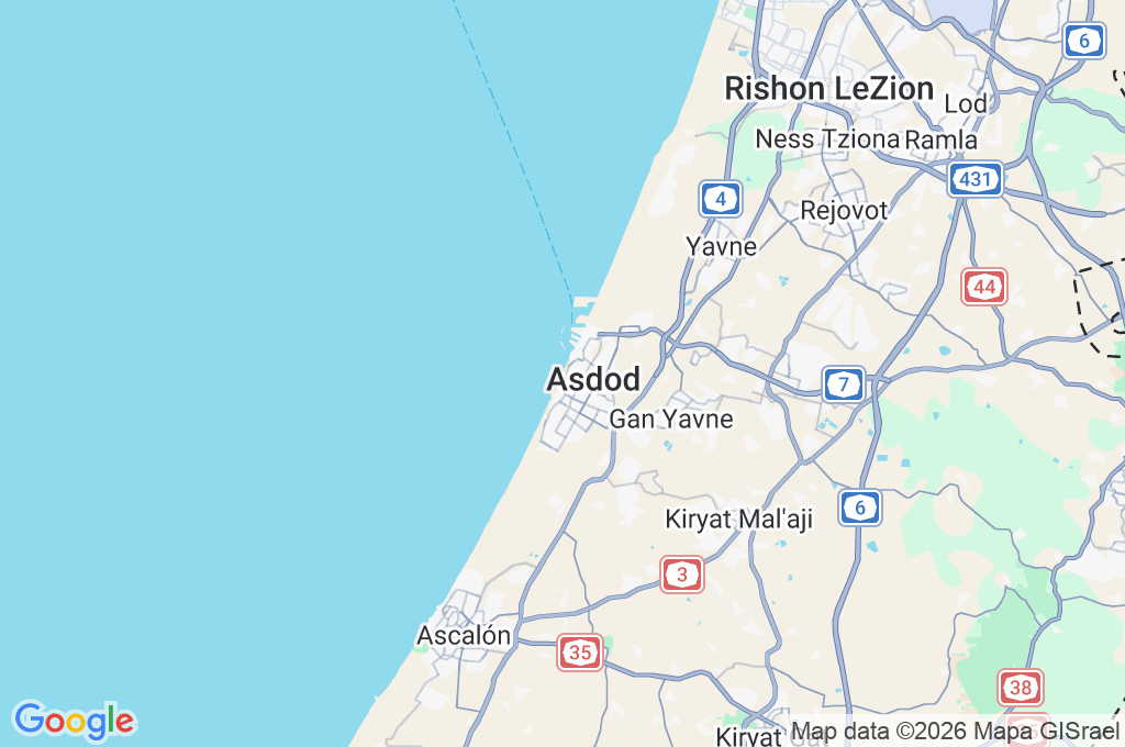 Playa Lido Area Map