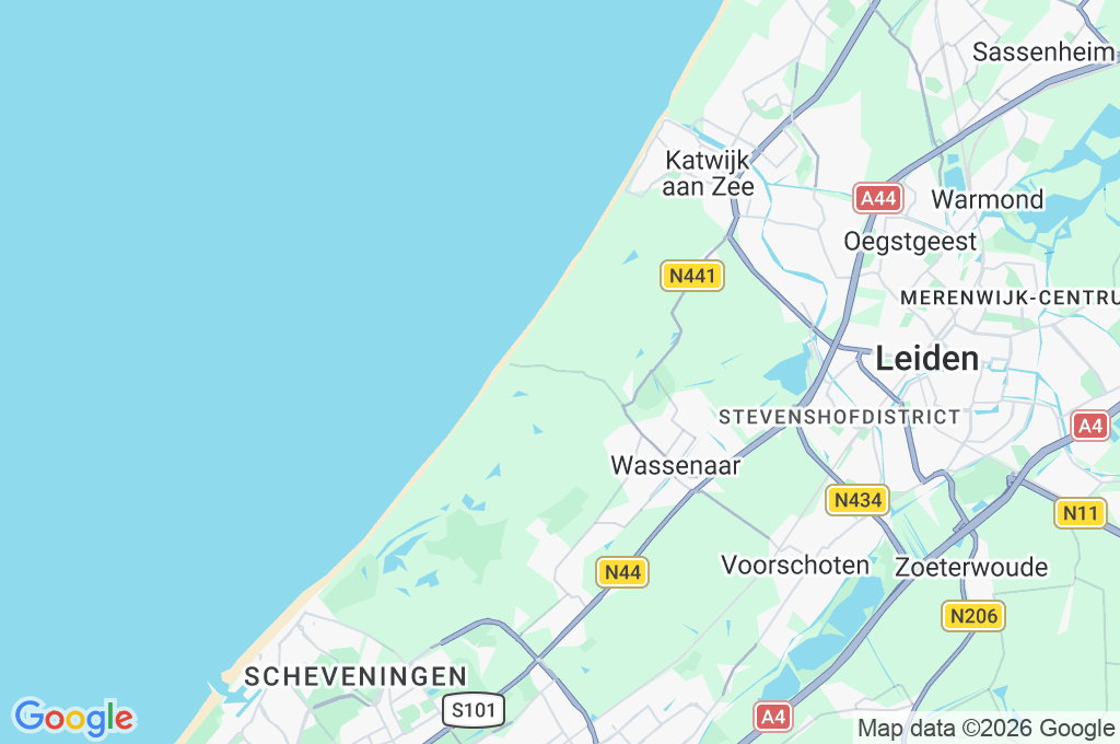 Wassenaarse Slag Area Map