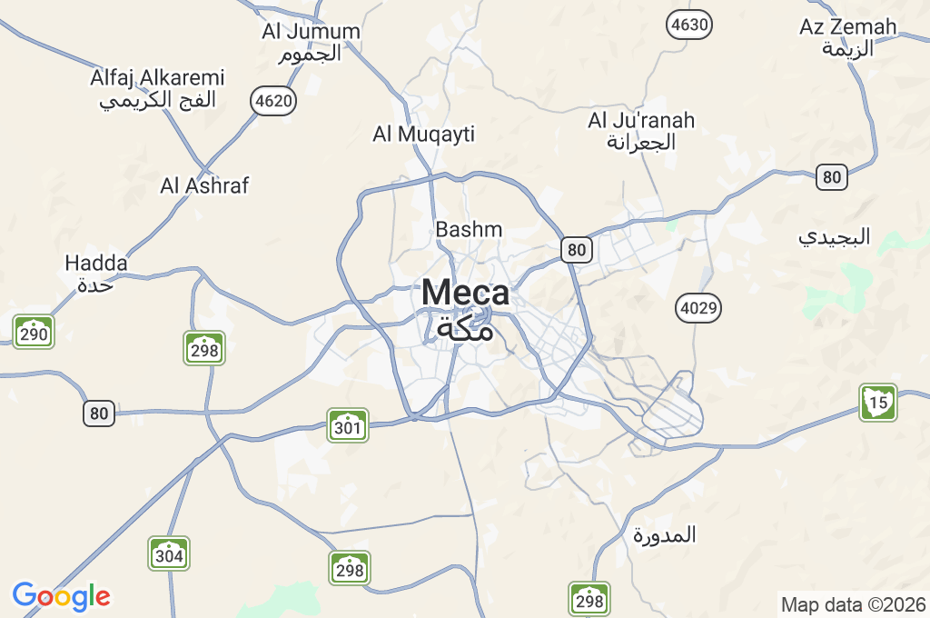 La Meca Area Map La Meca Area Map