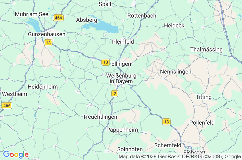 Weißenburg in Bayern Area Map