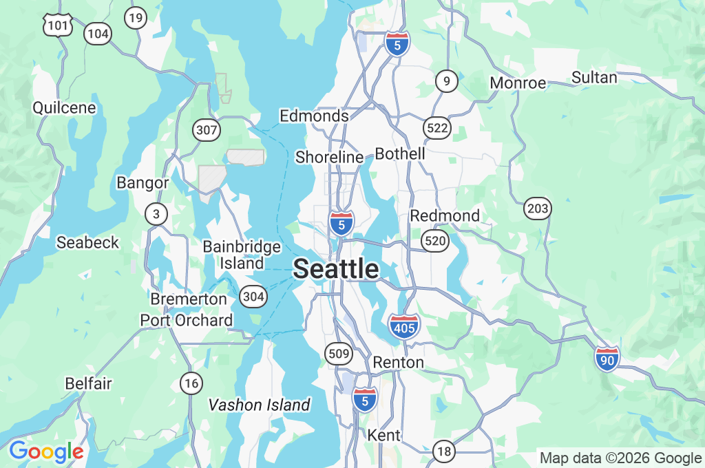 Universidad de Washington Area Map Universidad de Washington Area Map