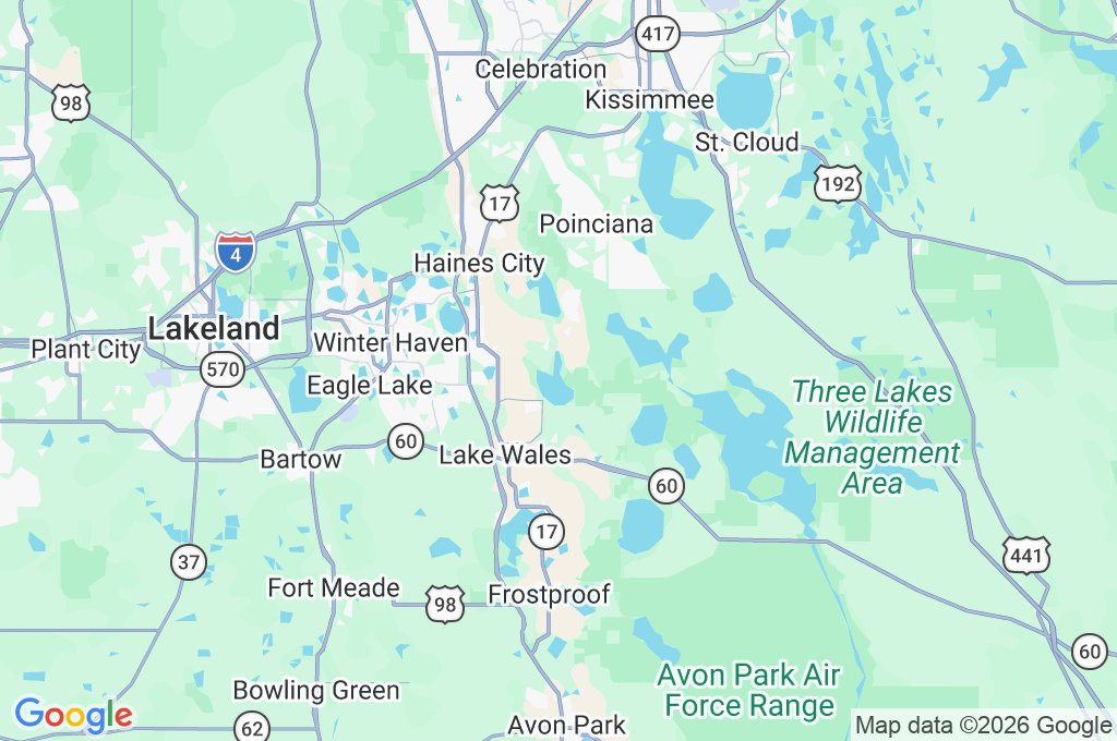 Península de Florida Area Map