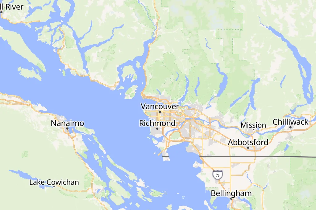 Acuario de Vancouver Area Map Acuario de Vancouver Area Map