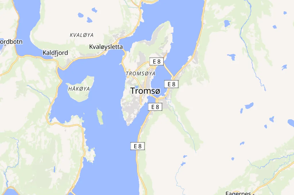 Tromsø Area Map Tromsø Area Map