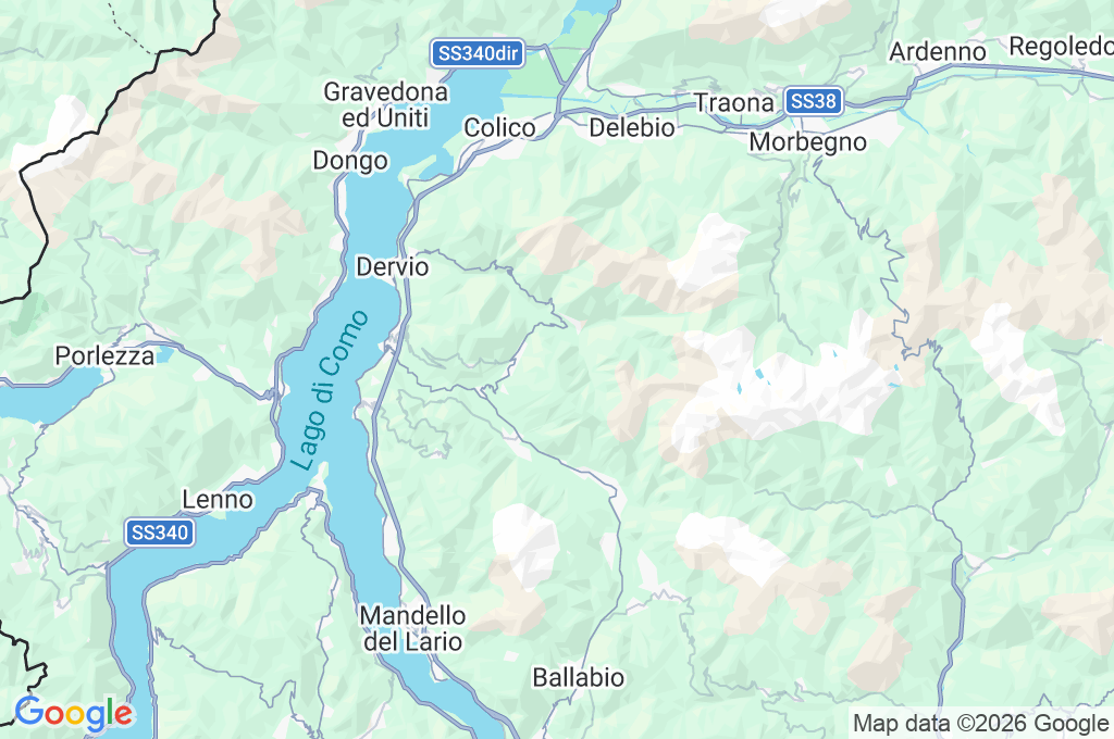 Cima del Laghetto Area Map