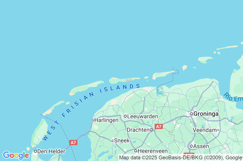 Ameland Area Map