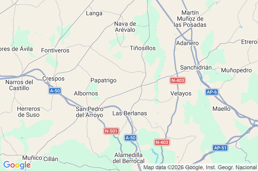 Laguna de El Oso Area Map