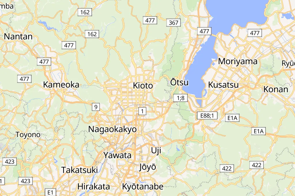 Higashiyama Area Map