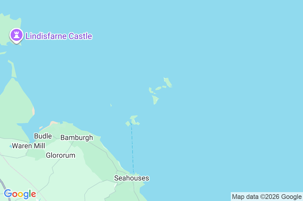 Islas Farne Area Map