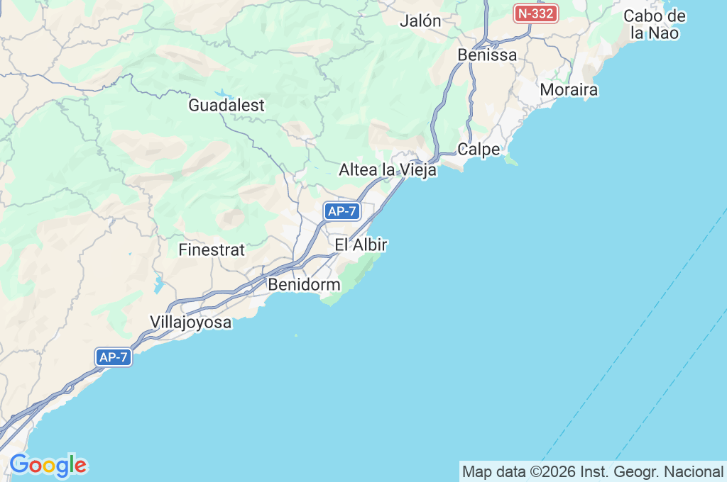 El Albir Area Map El Albir Area Map