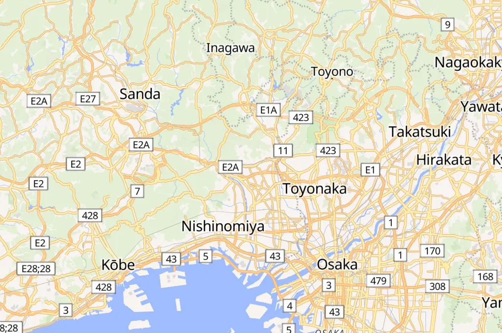 Río Tenjin Area Map Río Tenjin Area Map