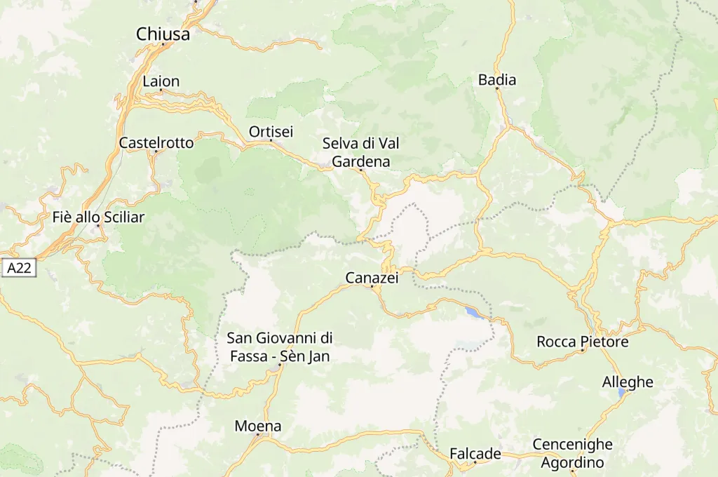 Paso de Sella Area Map