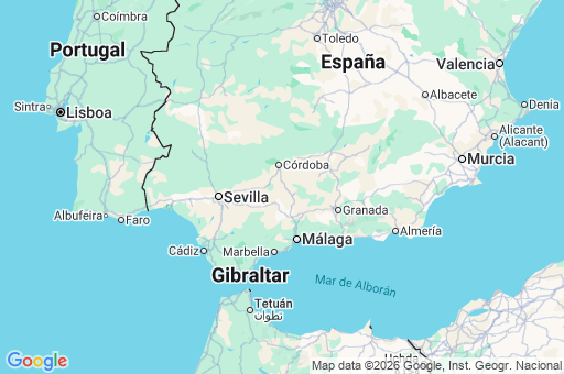 Map of Andalucía