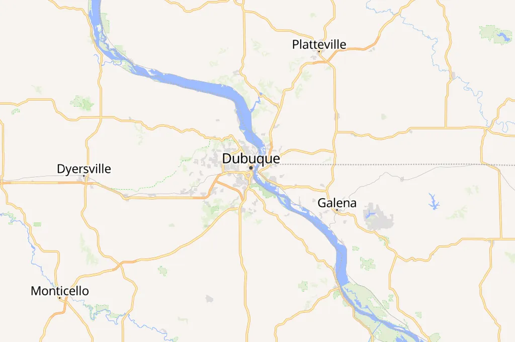 East Dubuque Area Map East Dubuque Area Map