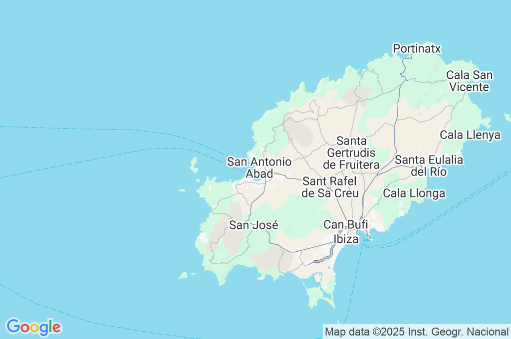 Café del Mar Ibiza Area Map